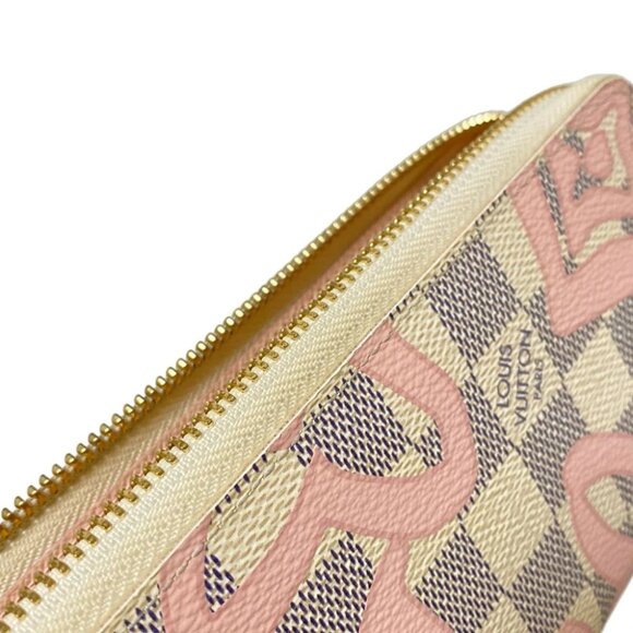 Auth LOUIS VUITTON Portefeuille Clmence N60099 Azur Rose Ballerine Damier - - Picture 6 of 7